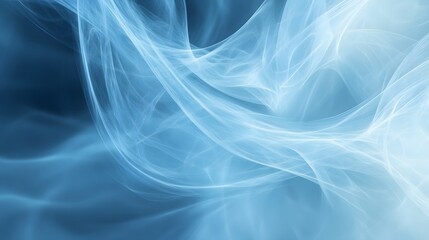 Abstract Blue and White Swirling Lines Background