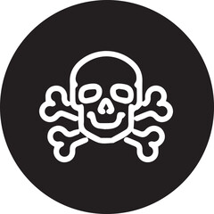 Skull icon symbol vector image illustration
