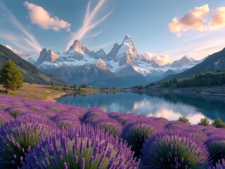 lake in the mountains