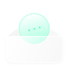 green function icon on white square button