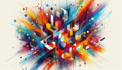Abstract colorful background with many color background.