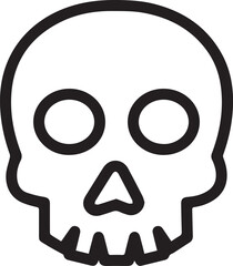 Skull icon symbol vector image illustration
