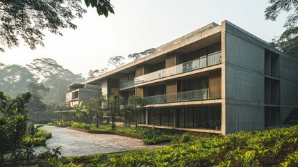 Architects experiment with Brutalist design principles to create smart, energy-efficient buildings