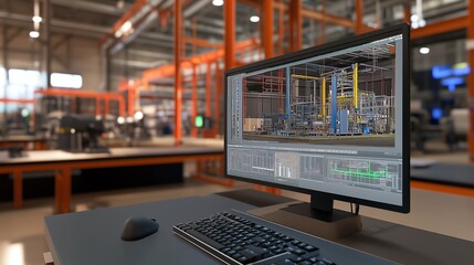 Fototapeta premium Simulation Tools: Analyzing the Use of Simulation Tools in Construction Projects to Enhance Planning, Resource Allocation, and Decision-Making Processes