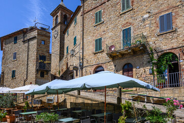 centro storico di Casale Marittimo, Toscana