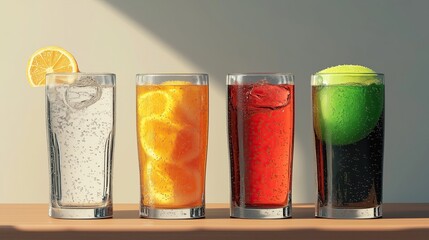 sodas and energy drinks