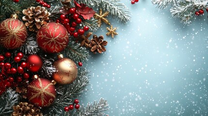 christmas background with christmas tree