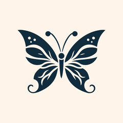 Obraz premium Butterfly logo icon vector illustration
