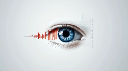 Data-driven vision: customer insights analytics with futuristic eye design