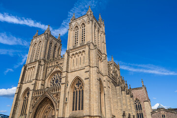 Fototapeta premium Bristol, England, UK: Bristol Cathedral, the Cathedral Church of the Holy and Undivided Trinity; Cathedral of Bristol on the Church of England