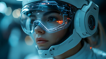 Fototapeta premium A future where virtual psycho-therapy is conducted by AI avatars that can replicate the appearance and demeanor of loved ones, providing comfort and familiarity during sessions