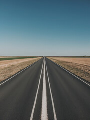 Naklejka premium The Journey to Success, Road to Achievement