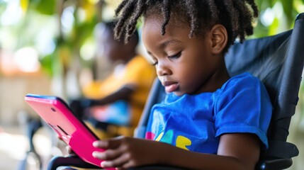The inclusive education movement in Africa is focused on providing equal learning opportunities for children with special needs through technology.