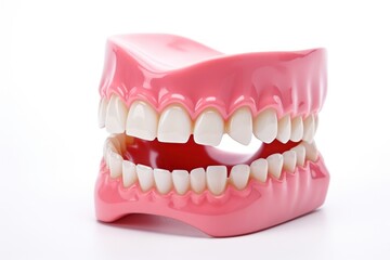 Fototapeta premium Dentist dental model dessert person mouth.