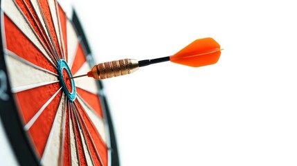 darts on white background with copy space. 