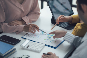 Strategic Business Meeting: Analyzing Charts and Graphs 