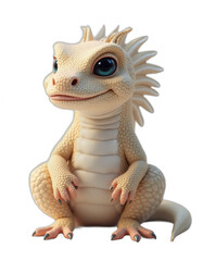 animal portrait on transparent background. Generative ai.