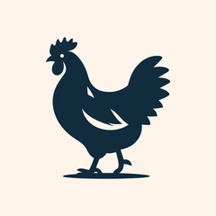 Chicken logo icon vector illustration