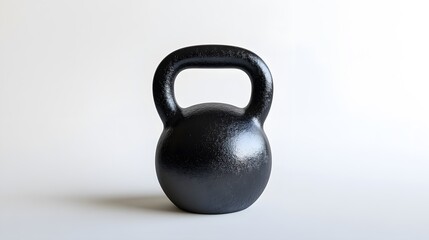 Heavy kettlebell isolated on white background. 