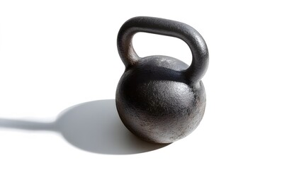 Fototapeta premium Heavy kettlebell isolated on white background. 