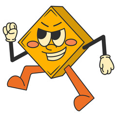 Retro Cheerful Character Illustration