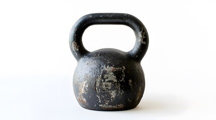 Fototapeta premium Heavy kettlebell isolated on white background. 