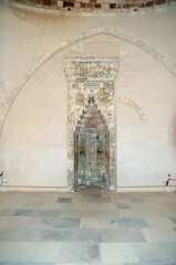 Mihrab de la mosquée du sultan Ibrahim dans la forteresse de Réthymnon en Crète
