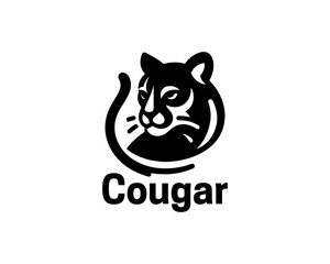 Cougar Logo Design Vector