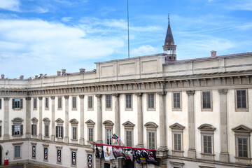 Fototapeta premium Milano, Piazza Duomo e Palazzo Reale, Museo del Novecento