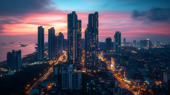 Modern urban living spaces equipped with smart city technology, energy-saving systems, and customizable interiors, revolutionizing home design for the tech-driven world