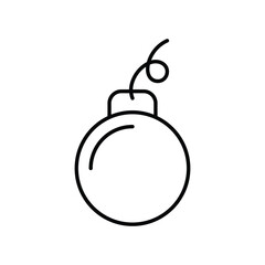 Boom line icon with white background vector stock illustration