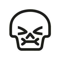 Skull icon symbol vector image illustration
