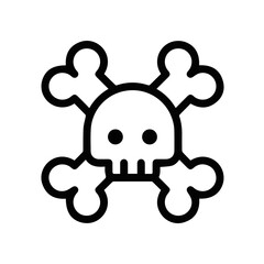 Skull icon symbol vector image illustration
