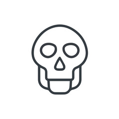 Fototapeta premium Skull icon symbol vector image illustration 
