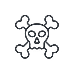 Skull icon symbol vector image illustration
