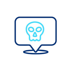 Skull icon symbol vector image illustration
