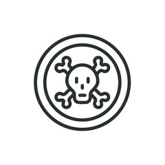 Skull icon symbol vector image illustration
