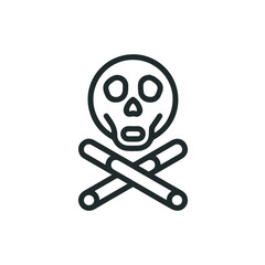 Skull icon symbol vector image illustration
