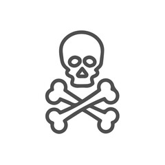 Skull icon symbol vector image illustration
