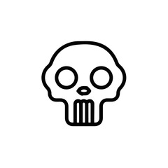 Skull icon symbol vector image illustration
