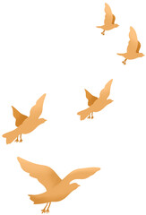 Obraz premium Flying Birds Illustration