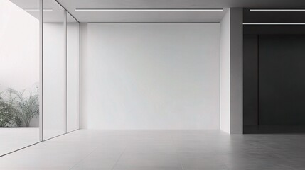 Fototapeta premium Modern Minimalist Interior with Neutral Tones