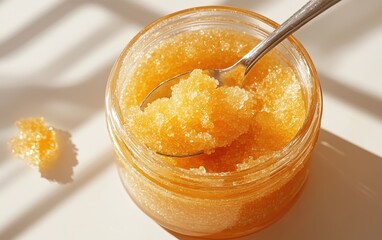 Close-Up of Honey Sugar Scrub