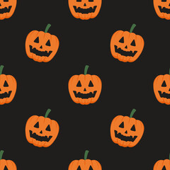 Adorable Jack-O'-Lantern Background - Cute and Playful Design for Creative Projects