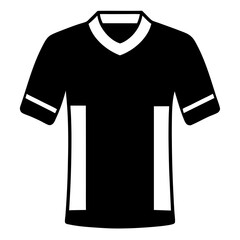 Football Jersey Silhouette vector illustration