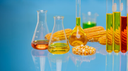 Biofuel with Plants industry lab researching for bio-aviation fuel (BAF) to be a sustainable aviation fuel (SAF)