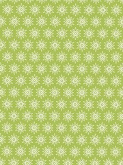 Green florals pattern