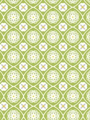 Green floral pattern 