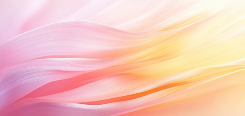Obraz premium A pink and yellow wave pattern with a light blue background