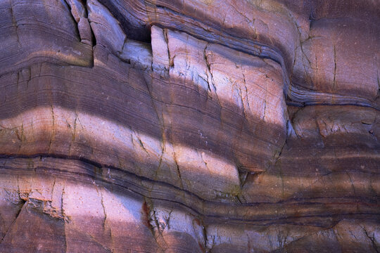 Striated rock textures of Cantabrian geology in Spain